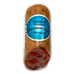 Колбаса рыбная "Мурманская" с палтусом варено-копчёная (без ГМО)